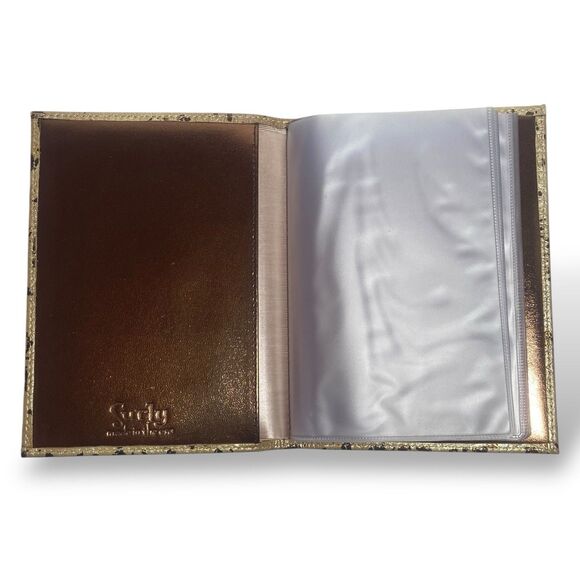 Surly Girl Photo Album 4x6" Croco Embossed Leather Cover 12 pages 24 photos - Picture 4 of 12